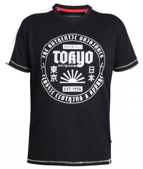 D555 Walton T-shirt Black - Tricouri - Tricouri Bărbați Mărimi Mari