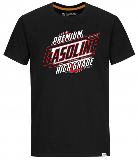 Motley Denim Watford T-Shirt Black - Tricouri - Tricouri Bărbați Mărimi Mari