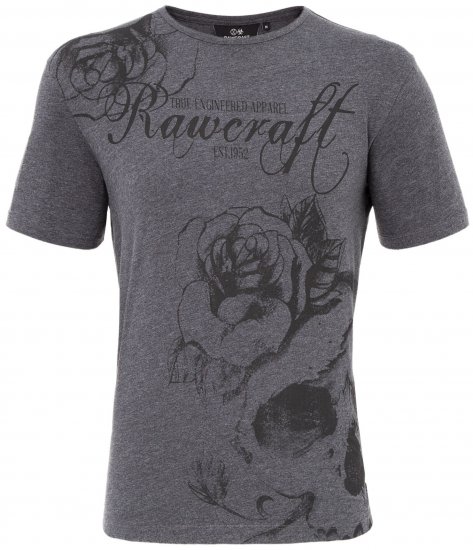 Rawcraft Webling T-shirt Charcoal - Tricouri - Tricouri Bărbați Mărimi Mari