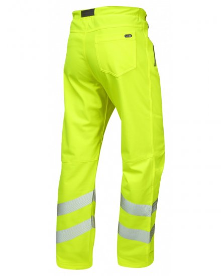 Leo Landcross Stretch Pants Hi-Vis Yellow - Haine de lucru - Haine de lucru Bărbați Mărimi Mari