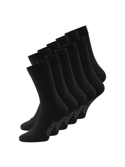 Jack & Jones Jens Șosete Neagră 10-pack - Lenjerie intimă & costum baie - Lenjerie Intimă Bărbați Mărimi Mari