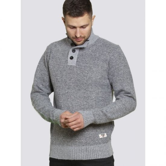 D555 Zane Sweater Grey - Pulovere & hanorace - Pulovere & Hanorace Bărbați Mărimi Mari