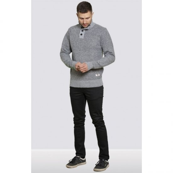 D555 Zane Sweater Grey - Pulovere & hanorace - Pulovere & Hanorace Bărbați Mărimi Mari