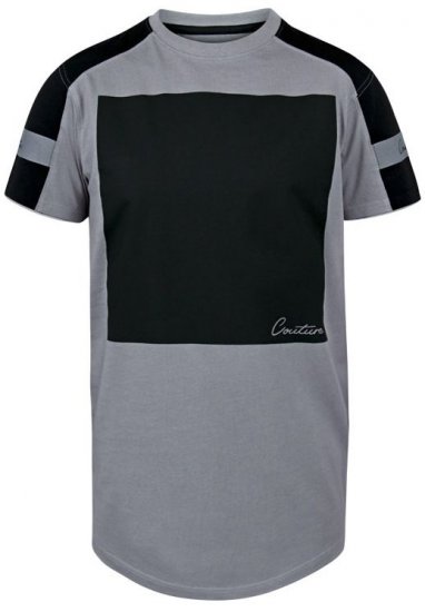 D555 Ziggy Organic Cotton T-Shirt Grey - Tricouri - Tricouri Bărbați Mărimi Mari